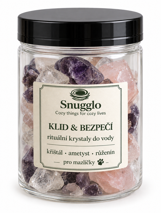 🐾 KLID & BEZPEČÍ  (Rituální krystaly do vody – pro mazlíčky)